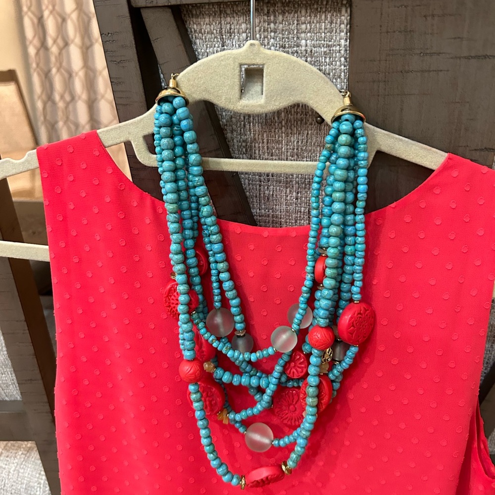 15” Adjustable Chunky Statement Necklace - image 2